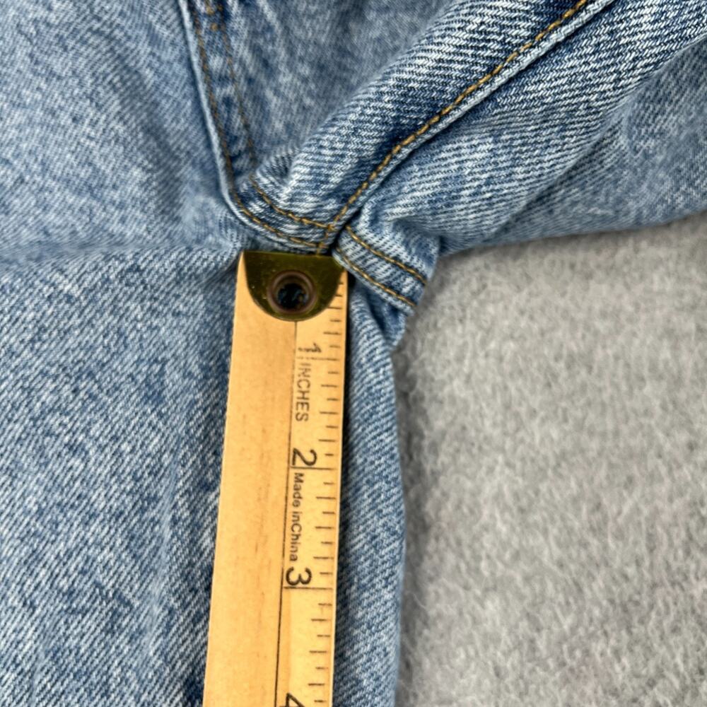 Pac Sun High Rise Button Fly Denim Jeans Womens Size 27 Light Wash Distressed - Picture 4 of 13